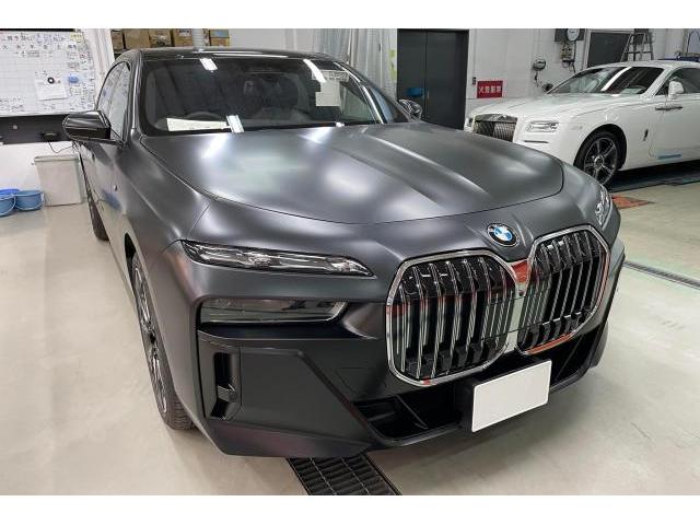 BMW 740i｜プロテクションフィルム施工｜マットブラック化