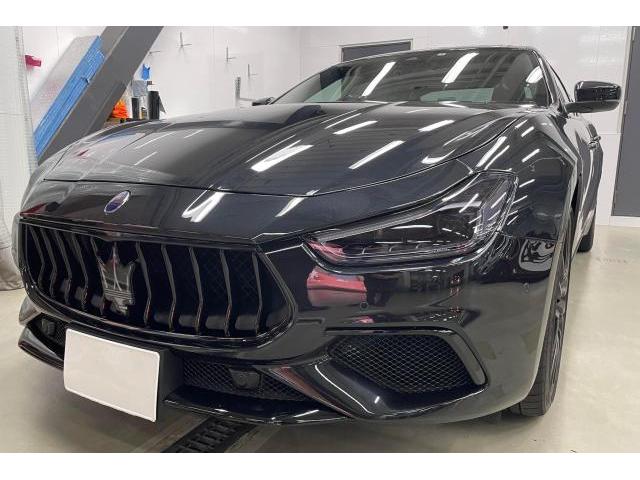 マセラティ・ギブリ｜ラッピング、ペイント（塗装）、スモークPPF｜ブラックアウト化