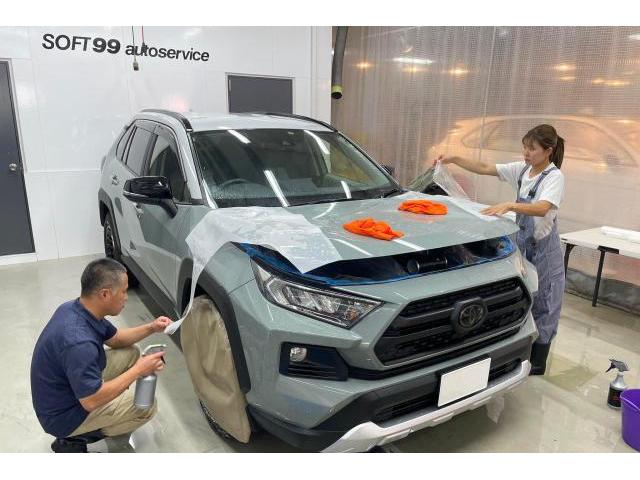 プロテクションフィルム｜施工トレーニング｜RAV4アドベンチャー