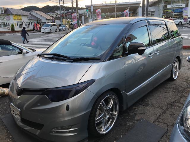 トヨタ エスティマ 車高調 調節 メンテナンス カスタム 筑紫野市 太宰府市 大野城市 春日市 那珂川市 福岡市 博多区 南区 城南区 早良区 西区 東区 中央区 粕屋町 志免町 新宮町 他 グーネットピット