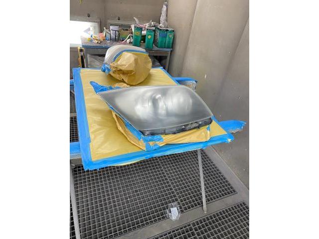 ダイハツ　ムーヴ　ヘッドライト黄ばみ　曇り　クリア塗装　榎本自動車　兵庫県　三木市　神戸市