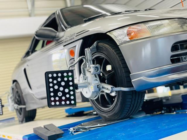 ホンダ ビート アライメント調整作業