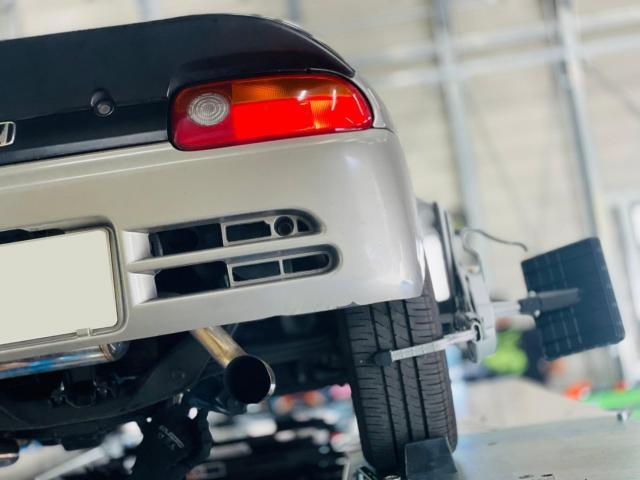 ホンダ ビート アライメント調整作業