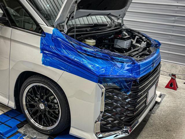 新型、90系ヴォクシー 持ち込み車高調キット取付ローダウン 新型、90系ヴォクシー 持ち込み車高調キット取付ローダウン