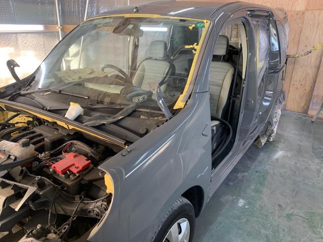 ルノー カングー 全塗装 イエロー⇒グレー