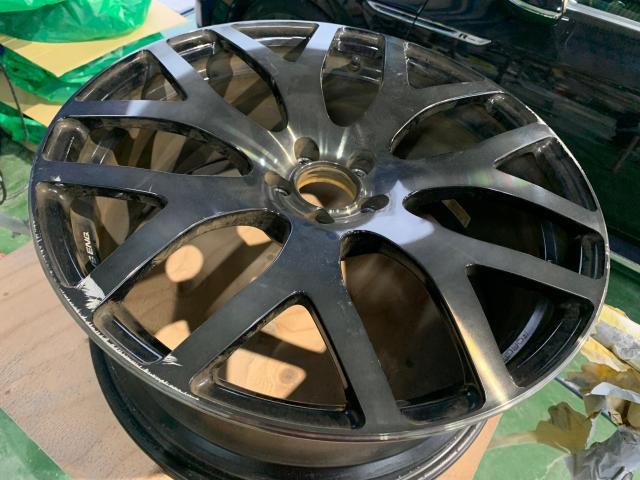 ホイール　マットブルー　色替え