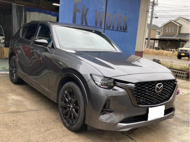 マツダ CX－60 リヤエンブレム グロスブラック塗装 愛知県