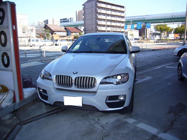 BMW　X6　ランフラットタイヤ交換　名古屋市西区