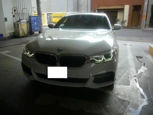 BMW G30 5シリーズ　デイライト一部暗い・黄色い　修理
名古屋市西区