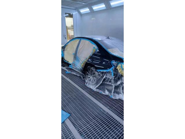 ボディーショップツダ 京都 BMW 3シリーズ 左側面 鈑金 塗装 修理