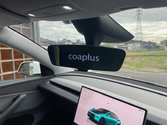 テスラ　モデルY　ジュニパー　COAPLUS　デジタルインナーミラー取付け　愛知　岐阜　三重　名古屋　静岡　滋賀　長野　大阪　京都　和歌山　美濃加茂　可児　関　多治見　中津川　恵那　瑞浪　瑞穂　各務原　大垣　本巣　羽島　海津　下呂　高山　飛