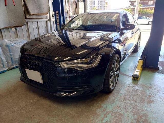 アウディ　A6　ハイブリッド　ローダウンスプリング　持ち込み　取り付け　　　　　　タイヤ交換　持込パーツ　車検　整備　柏市　流山市　野田市　松戸市　我孫子市　取手市　守谷市　三郷市　吉川市　他地域　大歓迎です！！