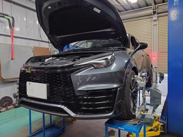 レクサス　LBX　MORIZO　RR　車高調　スペーサー　持ち込み　取り付け　アライメント調整　施工　　　　　　持込パーツ　車検　整備　柏市　流山市　野田市　松戸市　我孫子市　取手市　守谷市　三郷市　吉川市　他地域　大歓迎です！！