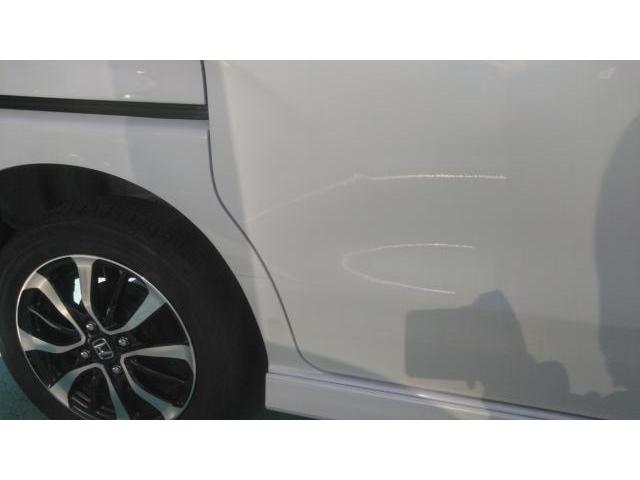 石川県　白山市　車　ホンダ　NBOX　右クォーター　サビ　傷　へこみ　板金　塗装　修理