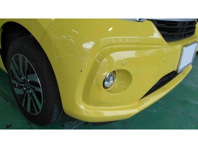 石川県　野々市市　車　トヨタ　パッソ　フロントバンパー　傷　へこみ　板金　塗装　修理