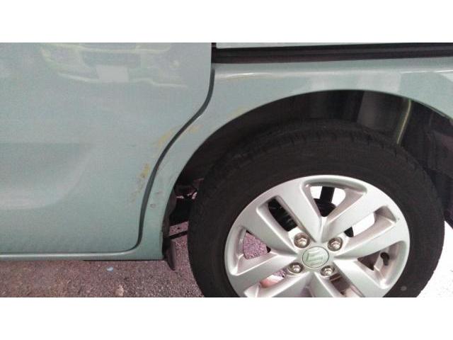 石川県　金沢市　車　スズキ　スペーシア　リヤドア　クォーター　傷　へこみ　板金　塗装　修理　