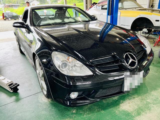 SLK350 R171 エンジンオイル交換　メルセデスベンツ　矢吹　
ペトロナス　診断機　テスター　輸入車　外車