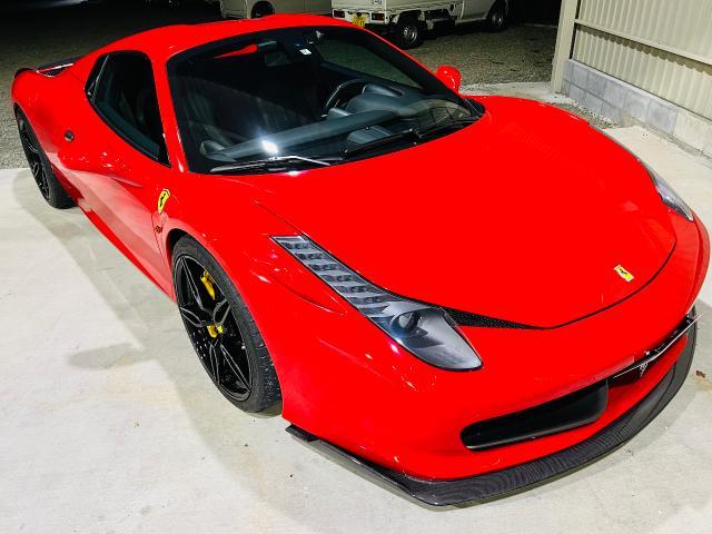 フェラーリ　458S 車検整備　輸入車　外車　F142  スリーライン　矢吹