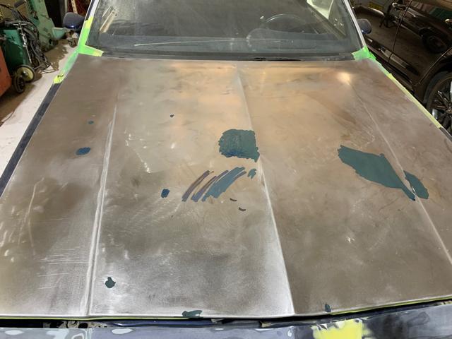 シボレー　エルカミーノ　板金塗装　ボンネット　さび　剥がれ修理　大東市　門真市　四條畷市