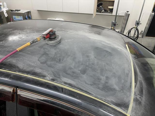 【ルーフ塗装】 スカイライン　日焼け　塗装剥がれ　ルーフ　屋根　塗装　板金塗装　水性塗料　お値打ち　安い　代車無料　板金工場　おしゃれ　四日市市　菰野町　いなべ市　桑名市　鈴鹿市