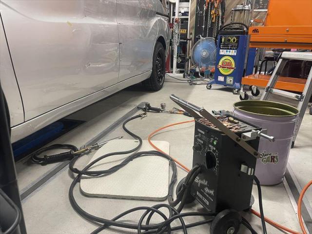 【側面修理②】 ステップワゴン　左側面　ドア交換　スライドドア修理　キズ修理　キズ直し　保険修理　代車無料　早い　板金　塗装　水性塗料　三重県　四日市市　菰野町　いなべ市　東員町　桑名市　鈴鹿市　オリーブカーズ