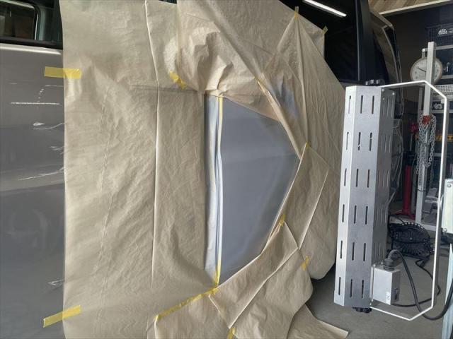 【側面修理②】 ステップワゴン　左側面　ドア交換　スライドドア修理　キズ修理　キズ直し　保険修理　代車無料　早い　板金　塗装　水性塗料　三重県　四日市市　菰野町　いなべ市　東員町　桑名市　鈴鹿市　オリーブカーズ