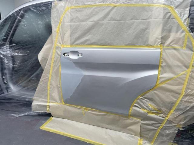 【側面修理②】 ステップワゴン　左側面　ドア交換　スライドドア修理　キズ修理　キズ直し　保険修理　代車無料　早い　板金　塗装　水性塗料　三重県　四日市市　菰野町　いなべ市　東員町　桑名市　鈴鹿市　オリーブカーズ