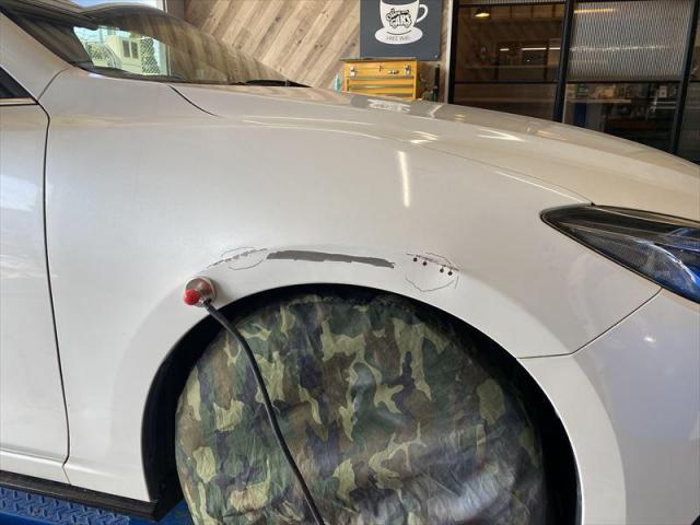 【側面修理②】アクセラスポーツ　アクセラ　保険修理　車両保険　側面　鈑金　塗装　代車無料　オリーブカーズ　三重県　四日市市　菰野町　いなべ市　桑名市　鈴鹿市