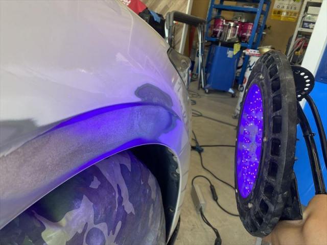 【側面修理②】アクセラスポーツ　アクセラ　保険修理　車両保険　側面　鈑金　塗装　代車無料　オリーブカーズ　三重県　四日市市　菰野町　いなべ市　桑名市　鈴鹿市