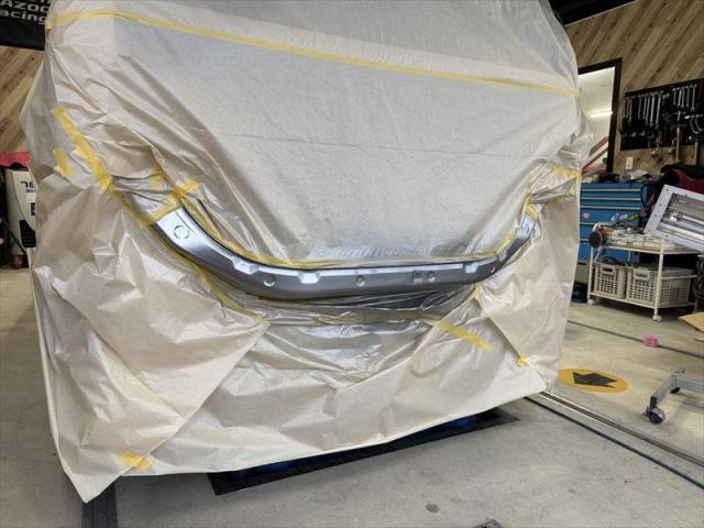 【追突被害修理③】　デリカＤ：２　エーミング　対物　保険修理　リヤ損傷　ゲート交換　リヤバンパー交換　代車無料　オリーブカーズ　三重県　四日市市