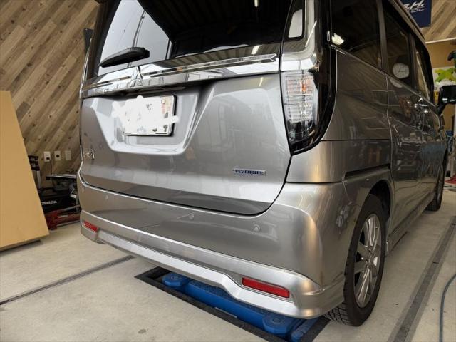 【追突被害修理③】　デリカＤ：２　エーミング　対物　保険修理　リヤ損傷　ゲート交換　リヤバンパー交換　代車無料　オリーブカーズ　三重県　四日市市