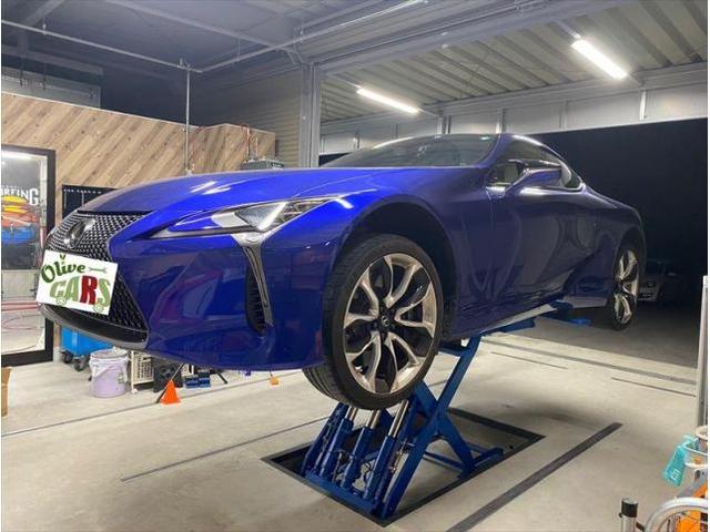 【スポイラー取付】レクサス　ＬＣ　LC500　スポイラー取付　カスタム　エアロ　部品持ち込み　お値打ち　安い　早い　代車無料　オリーブカーズ　三重県　四日市市