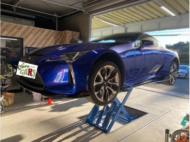 【スポイラー取付】レクサス　ＬＣ　LC500　スポイラー取付　カスタム　エアロ　部品持ち込み　お値打ち　安い　早い　代車無料　オリーブカーズ　三重県　四日市市