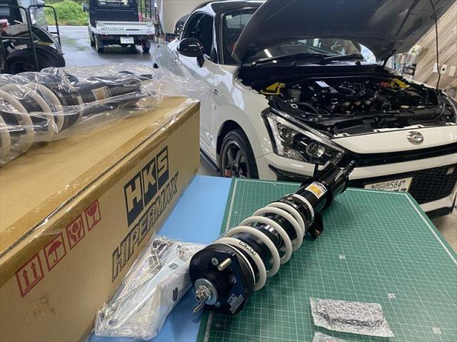 【車高調取付】　コペン　車高調　HKS　カスタム　代車無料　オリーブカーズ　三重県　四日市市