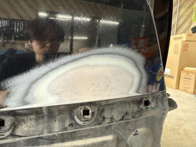 【キズ修理②】 カローラフィールダー　へこみ修理　板金　塗装　保険修理　水性塗料　代車無料　オリーブカーズ　三重県　四日市市