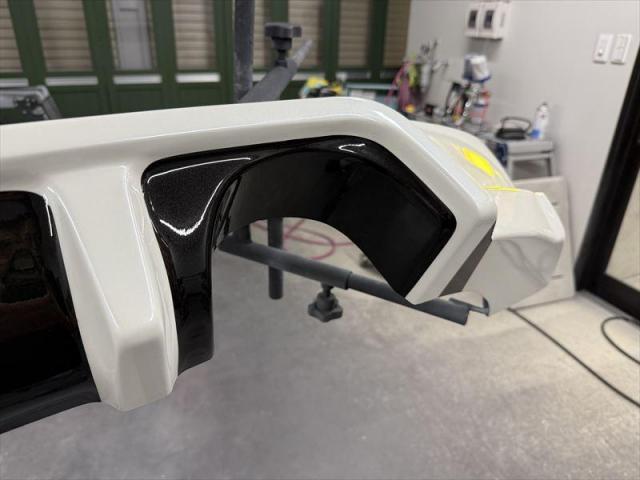 【スポイラー塗装】　コペン　スポイラー塗装　リアアンダースポイラー　未塗装　塗り分け塗装　カスタム　部品持ち込み歓迎　お値打ち　安い　オリーブカーズ　三重県　四日市市