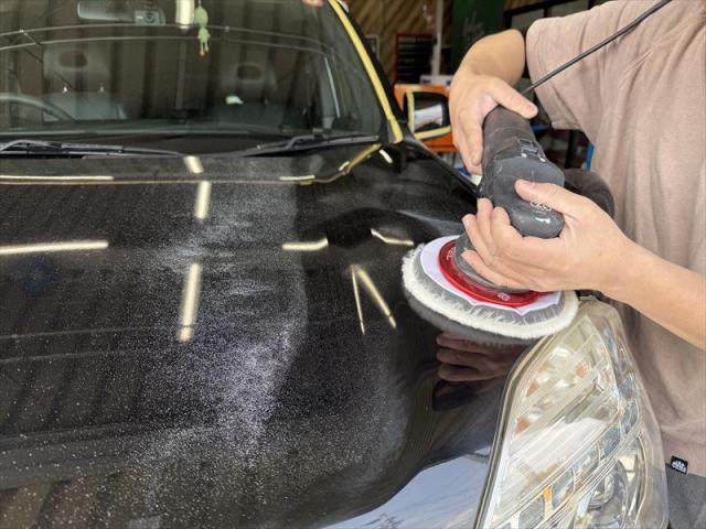 【ボディコーティング】　エクストレイル　コーティング　アークバリア21　親水コーティング　磨き　艶　中古車　新車　お値打ち　安い　代車無料　オリーブカーズ　三重県　四日市市