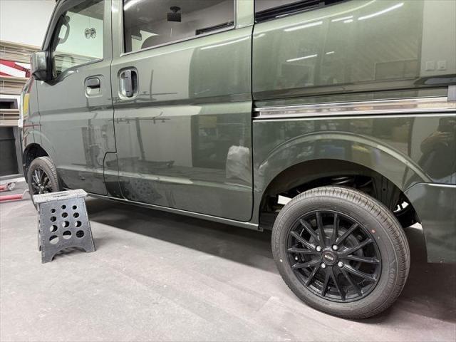 【側面修理②】　エブリイ　保険修理　車両保険　板金　塗装　水性塗料　側面修理　キズ修理　へこみ修理　オリーブカーズ　三重県　四日市市