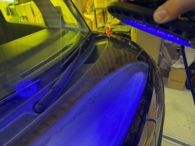 【ボンネット修理②】　スペーシアカスタム　スペーアシア　いたずらキズ　キズ修理　塗装　板金　保険修理　代車無料　オリーブカーズ　三重県　四日市市