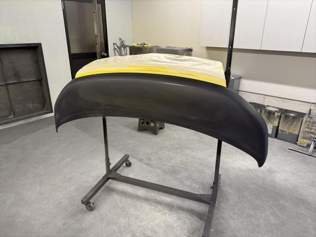 【ボンネット修理②】　スペーシアカスタム　スペーアシア　いたずらキズ　キズ修理　塗装　板金　保険修理　代車無料　オリーブカーズ　三重県　四日市市