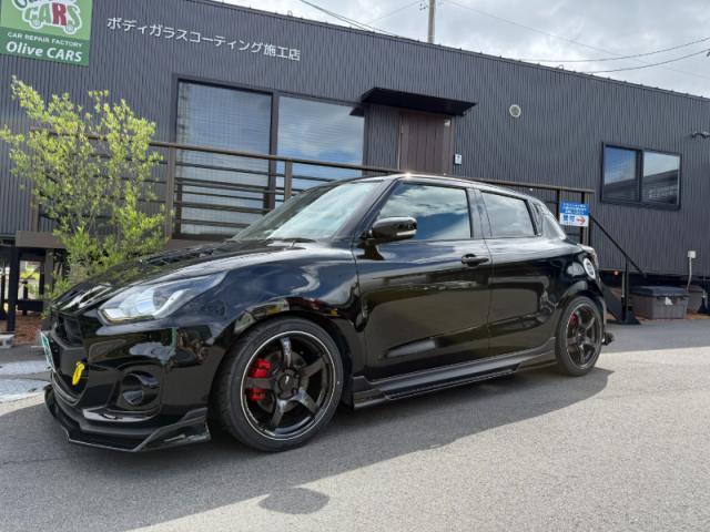 【スポイラー取付】　スイフトスポーツ　スポイラー　塗装　取付　フロントスポイラー　サイドスポイラー　リアスポイラー　エアロ　カスタム　部品持ち込み歓迎　お値打ち　安い　代車無料　オリーブカーズ　三重県　四日市市