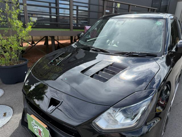 【バンパーダクト取付】　スイフトスポーツ　穴あけ加工　カスタム　部品持ち込み歓迎　代車無料　お値打ち　安い　板金　塗装　オリーブカーズ　三重県　四日市市