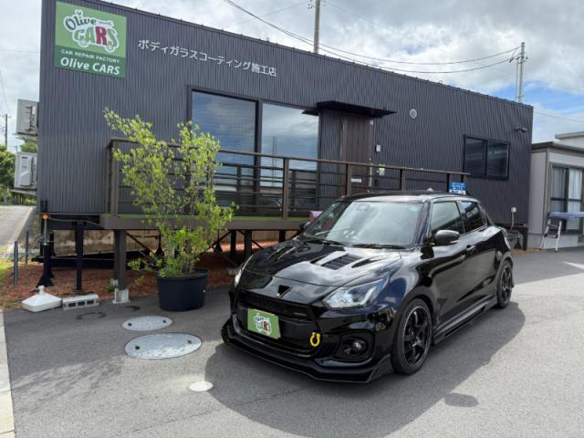 【バンパーダクト取付】　スイフトスポーツ　穴あけ加工　カスタム　部品持ち込み歓迎　代車無料　お値打ち　安い　板金　塗装　オリーブカーズ　三重県　四日市市