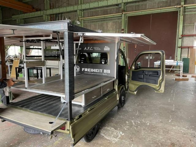 軽トラ荷台寸法に合わせてワンオフ 荷台のフレームのみご依頼で