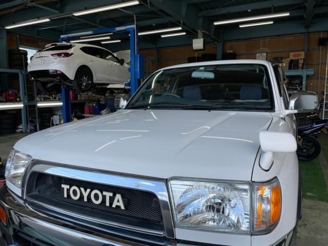 toyotaサーフカーエアコンメンテナンス、カーエアコンクリーニングエバポレーター洗浄
カーエアコンからのホコリぽさを改善　愛知県エバポレーター洗浄