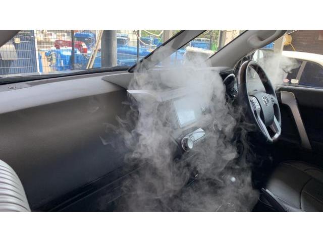 トヨタ150プラドのエアコンクリーニング、カーエアコン内部洗浄で
エアコン内部のホコリ、カビ、汚れ、を綺麗に洗浄

