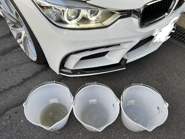 千葉県のお客様BMW320Iのカーエアコンメンテナンス、BMW320Iカーエアコンクリーニング、エバポレーター洗浄BMW320I　持ち込みパーツ取付千葉県