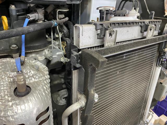 D garage堺市南区 和泉市 岸和田市 ダイハツ タント L375S エアコン 効かない ラジエーター ファンモーター 交換