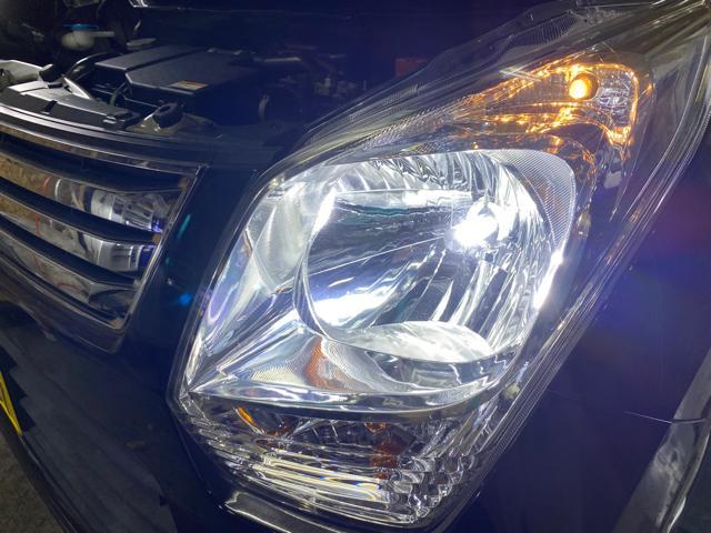 D garage堺市南区 和泉市 岸和田市 スズキ ワゴンR MC34S ヘッドライト研磨 LED交換 スフィアライト