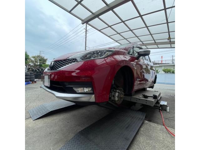 日産ノートe-powerの中古タイヤ4本交換作業させて頂きました！